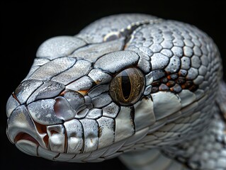 Sticker - Close-Up of a Snake's Eye: A Glimpse into the Reptile World