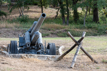 abandoned empty military army fortifications without soldiers war in Ukraine