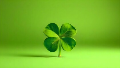 Four leaf clover symbolizing luck, hope and faith