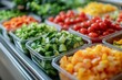 © Anahit - Fresh vegetables in a salad bar at a restaurant. Selective focus