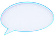© Tatyana - Blue Glowing Text Bubble on a transparent background