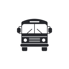 Leinwandbilder - Bus icon. School bus symbol template for graphic and web design collection logo vector illustration