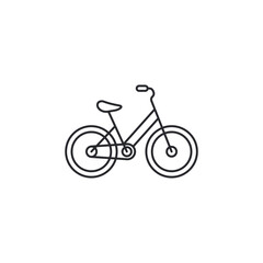 Aufkleber - Bicycle icon. Bike symbol template for graphic and web design collection logo vector illustration