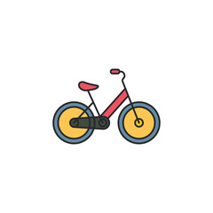 Aufkleber - Bicycle icon. Bike symbol template for graphic and web design collection logo vector illustration