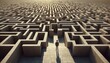 © fitpinkcat84 - A person stands at the entrance, gazing into the complexity of the maze.
