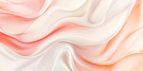 Wall Mural - a smooth, flowing fabric texture with soft shades of pastel pink and white. perfect for backgrounds 