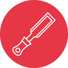 Sticker - Chisel line circle icon