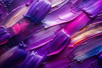 Wall Mural - vibrant purple and pink paint strokes abstract