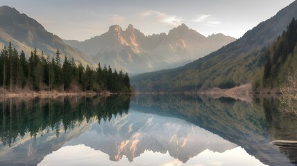 lake in mountains