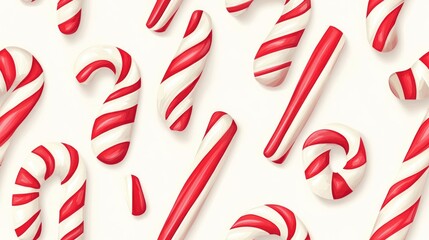 Candy cane seamless pattern for festive decoration