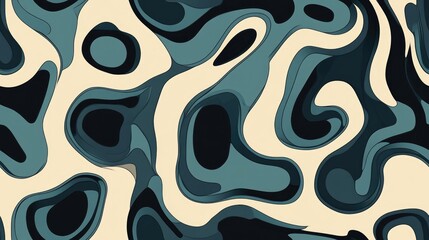 Poster - Seamless repeating pattern featuring an abstract design