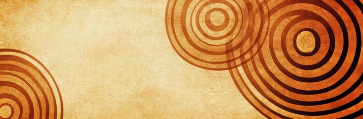 Wall Mural - an abstract background with colored circles or balls, with a grungy texture and geometric pattern in