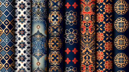 set retro pattern on background