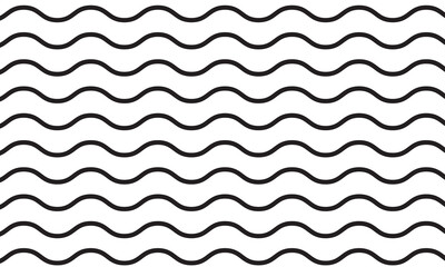 Wall Mural - wave lines pattern background seamless vector as zigzag stroke texture , undulate squiggle simple ba