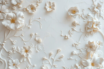 Beautiful 3d relief wallpaper mural wallpaper generative AI