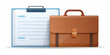 © HaJung - Professional Flat Isolated Business Briefcase and Invoice Vector for Corporate Branding and Financial Services