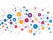 © HaJung - Flat Glowing Abstract Digital Acquisition Background with Connected Icons for Business Integration � Modern Vector Design for Corporate Marketing and Promotions