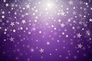 Wall Mural - purple background with white stars and gradient effect