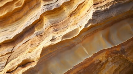 Wall Mural - Close-Up View of Sandstone Texture with Vibrant Layers