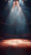 © Prosanjit12 - Bright spotlight shining on empty center stage with dramatic shadows wallpaper