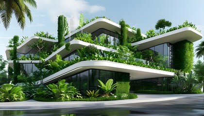 Sustainable Modern Architecture Embracing Nature with Stylish Eco-Friendly Elements