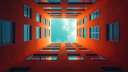 Canvas Print - Looking Up at the Sky