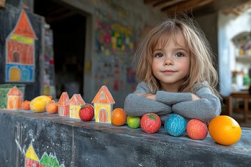 A Little Girl Smiles at the Camera