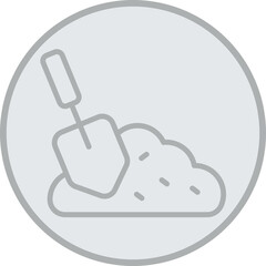 Sticker - Shovel Vector Icon Design