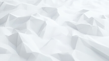 Wall Mural - abstract white polygonal surface, creating a minimalist and modern geometric landscape. suitable for