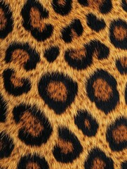 Wall Mural - Vivid Leopard Print Photograph