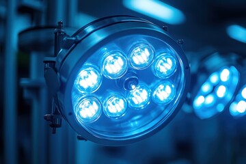 Close-Up of Medical Operating Room Light