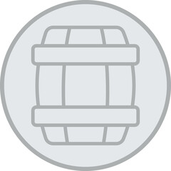 Sticker - Barrel Vector Icon Design