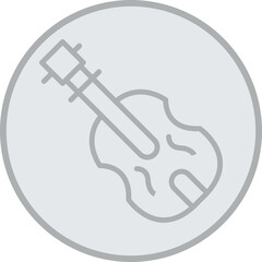 Poster - Violin Vector Icon Design