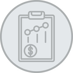 Sticker - Financial Profit Icon Design