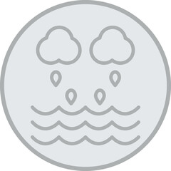 Canvas Print - Rainstorm Vector Icon Design