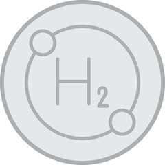 Sticker - Hydrogen Icon Design