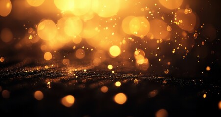 Sticker - Golden bokeh lights