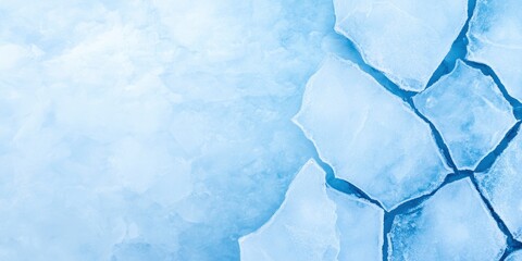 Beautiful cracked ice surface texture background