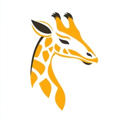 Wall Mural - Giraffe Head Icon.