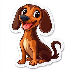 Wall Mural - Cute Cartoon Dog.