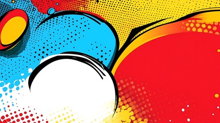 Canvas Print - A vibrant pop art design featuring bold colors and dynamic shapes.