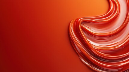 Poster - Abstract red background featuring flowing liquid shapes, perfect for modern artistic designs and creative projects needing vibrant energy.