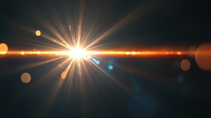 Wall Mural - Bright light flares in the sky