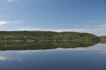 Canvas Print - Russia Karelia Valaam Island on a sunny summer day