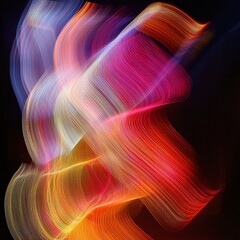 Poster - Abstract light streaks