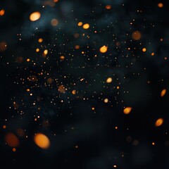 Wall Mural - Sparkling dust in dark night