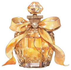 PNG Elegant perfume bottle illustration