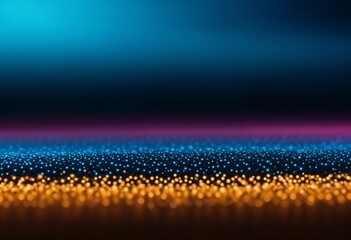 Colorful bokeh lights background with blue, orange, and purple gradient effects