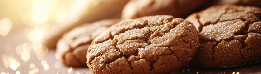 Freshly baked cookies with a golden brown hue, perfect for indulging at any time. Great for dessert or snack ideas.