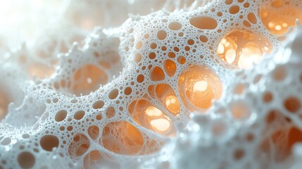 Wall Mural - Abstract Foam Bubbles: Close Up Macro Photography